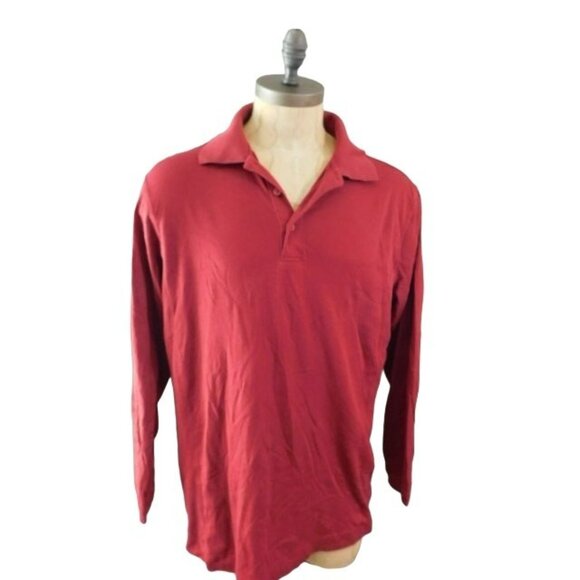 Cutter & Buck Size XL Golf Long Sleeve Mens Polo Shirt Knit Top - Picture 1 of 2